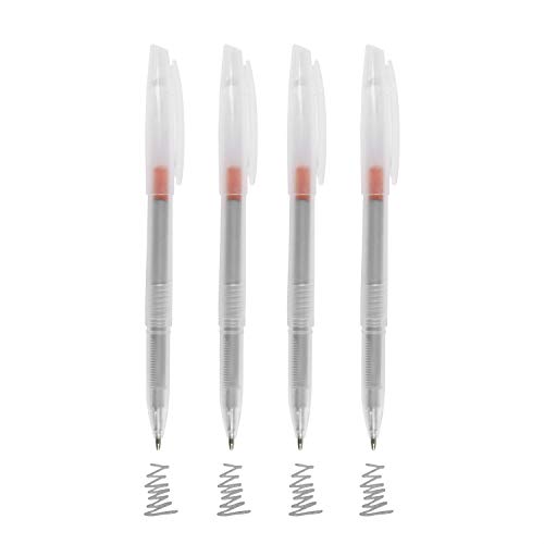 Leather Mercury Marking Set - Silver Refills, Temporary Clothes Marking Pen for Shoes & Bag Making (20pcs Silver + 4 Barrels) - color: 20pcs Silver+4 Pen Barrel