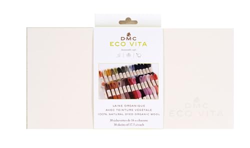 DMC Eco Vita Collectors Box - Naturally Dyed Organic Wool Thread - 30 Count