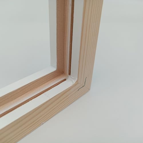8x8 Picture Frames Set of 10, White Solid Wood Wall Mounted Frames - size: 8x8