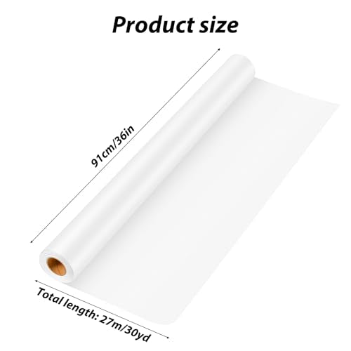 Tracing Paper Roll 36 Inches x 30 Yards, Large Trace Paper White Pattern Paper Tracing Paper for Drawing, Sewing, Sketch - size: 36 Inch Wide