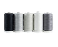 Connecting Threads 100% Cotton Thread Sets - 1200 Yard Spools (Set of 5 - Salt & Pepper) - color: Salt & Pepper