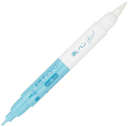 Clover 24-429 Water-Based Chakopen, Eraser Pen, Blue - color: blue, style: Eraser Pen