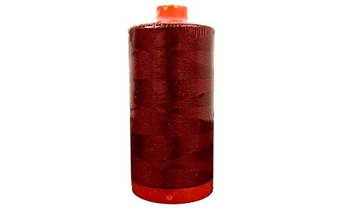 2-Pack - Aurifil 50WT - Burgundy (1103) Solid - Mako Cotton Thread - 1422 Yards Each … - color: 2-Pack - Burgundy 1103