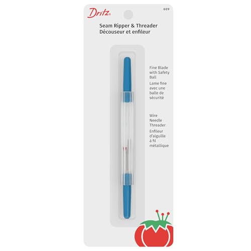 Dritz 609 Seam Ripper and Threader - color: Blue, size: 1-Pack, style: Ripper & Threader