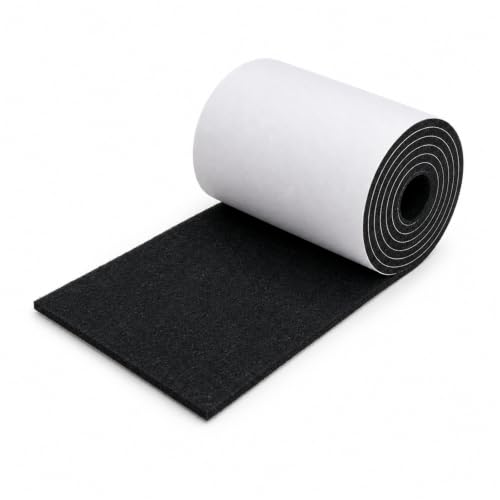 Felt Furniture Pads, Self Adhesive Felt Sheets Roll, Cuttable Felt Pads for Furniture Legs, Heavy Duty Furniture Pads for Hardwood Floors, Chair Wall Protector, Black, 40 x 5 x 0.12 Inch - color: Black, size: 5" x 40"