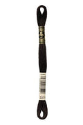 DMC 117-3371 Mouline Stranded Cotton Six Strand Embroidery Floss Thread, Black Brown, 8.7-Yard