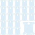 150Pcs Plastic Embroidery Floss Bobbins，Clear Blue Cross Stitch Bobbins, Plastic Thread Organizer Cards for Embroidery Floss Storage, SATONBEYI - color: Clear Blue