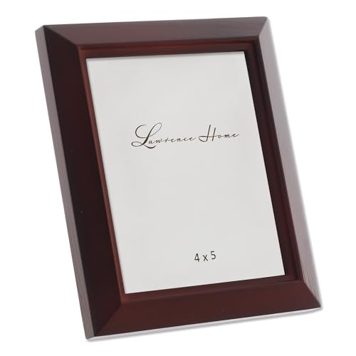Lawrence Frames Estero Collection, Walnut Wood 4 by 5 Picture Frame, Esspresso Brown - color: Esspresso Brown, size: 4x5