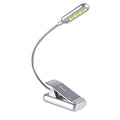 VAVOFO Rechargeable Reading Light, Clip on Book Light for Reading in Bed - color: Silver