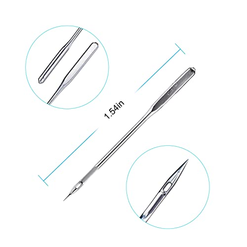 Sewing Machine Needles 100PCS HAX1 5 Sizes Compatible with Singer & Brother - style: 100 PCS
