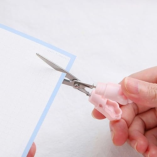 White Cat Paw Scissors, Folding Pocket Scissors Multifunctional Craft Scissor, Kawaii Hand Cutters Mini Art Scissor School Stationery