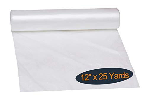 HimaPro Wash Away Water Soluble Machine Embroidery Stabilizer 12" x 25 Yards Topping Film, Dissolves in Both Warm and Cold Water, Non-Toxic and Skin Friendly