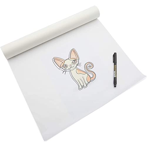 Okuna Outpost Pattern Paper for Sewing - 17 in x 50 Yd, White Translucent Vellum - Tracing Paper for Sewing & Pattern Making for Fashion Design