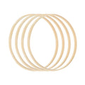 PATIKIL 9 Inch Bamboo Macrame Hoop, 10Pcs Wood Floral Hoop Craft Rings for DIY Craft Dream Catcher Wedding Wreath Decor Wall Hanging Decorations - size: 9 Inch