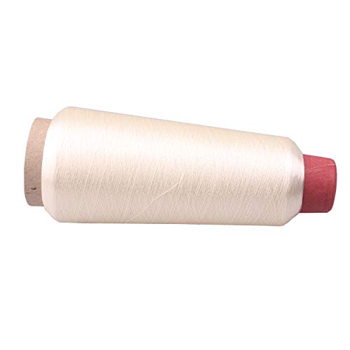 Cream Ivory Off White Sparkle Metallic Threads Machine Embroidery - 5000 Yards per roll - color: cream white