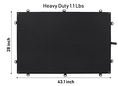 43"x28" Tactical Patch Display Board, Large Morale Patch Holder Wall Mount - Hook and Loop Organizer for Military, Tactical, Flag, and Morale Patches - Perfect for Veterans,Army Fans,Collectors