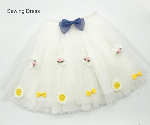 100 Pcs Mixed Ribbon Bows Organza Flowers Lace Beaded Appliques Patches