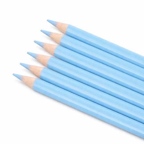 Mandala Crafts Light Blue Water Soluble Fabric Pencils for Sewing Quilting - color: Light Blue
