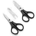 Beaditive Lightweight Sewing and Embroidery Scissors Set (2 PC) | Sewing, Embroidery, Paper Cutting, Crafting | Stainless Steel | Protective Cover (4 in) - size: 3.94 in