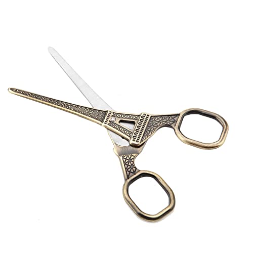 Bronze Scissors Eiffel Tower Scissors Cross Stitch Retro - color: Bronze