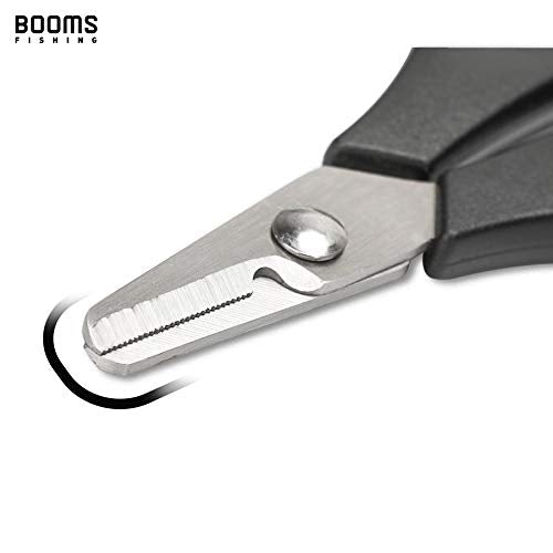 Booms Fishing S01 Fishing Scissors for Braided Line, 4 Styles Options - color: Black With Retractor