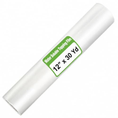 Nicunom 12" x 30 Yd Clear Water Soluble Embroidery Topping Film