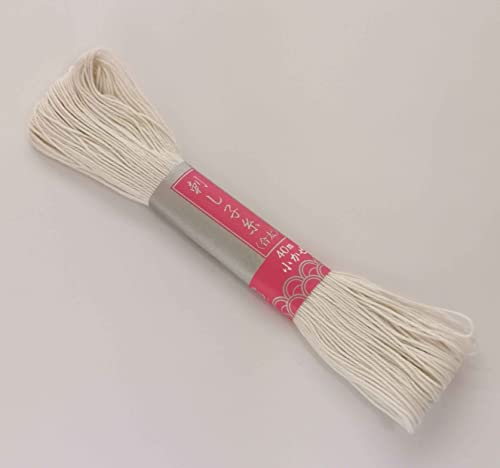 Daruma Sashiko Thread Thick 40M(43.7-Yard) Natural Color 5skains by Yokota