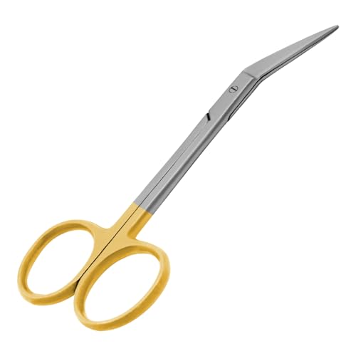 Iris Scissors 4.50" Str/Cud/Angled TC Tungsten Carbide, Supercut O.R. Grade (T/C Tungsten-Carbide Angled) - style: T/C Tungsten-Carbide Angled