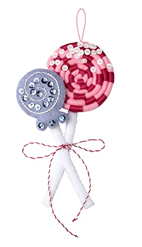 Bucilla Felt Applique 6 Piece Ornament Making Kit, Nutcracker Sweet, Perfect for DIY Arts and Crafts, 89292E