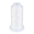 Simthread 100% Cotton Thread 1641 Yards White for Sewing Quilting - color: White