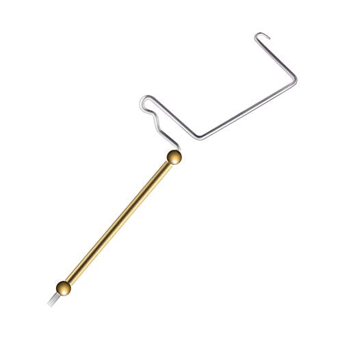 HERCULES Fly Tying Tools, Fly Tying Kit with Bobbin Thread Holder, Wire Threader, Knot Whip Finisher, Hackle Plier, Bodkin, Fly Fishing Lure Making Accessories - color: Whip Finisher