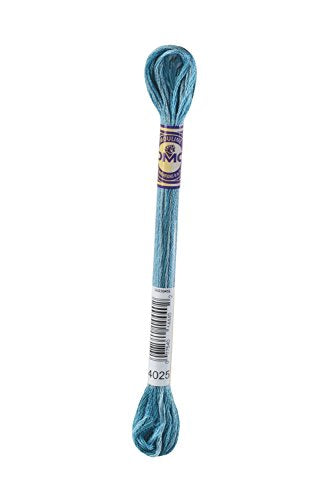 DMC 417F-4025 Color Variations Six Strand Embroidery Floss, 8.7-Yard, Caribbean Bay