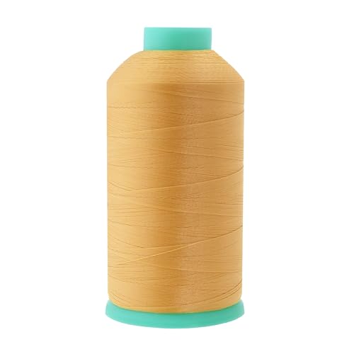Mandala Crafts Size 46 210D T45 Blonde Bonded Nylon Thread, 2843 YDs - color: Blonde, size: T45 #46 210D/2 2843 Yards