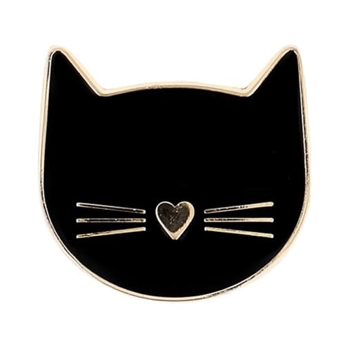 BOHIN Needle Minder Black Cat, 8x6cm, Magnetic Sewing Accessory
