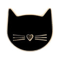 BOHIN Needle Minder Black Cat, 8x6cm, Magnetic Sewing Accessory