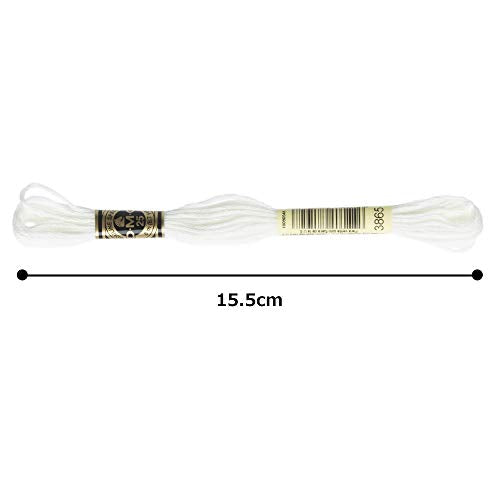 DMC 6-Strand Embroidery Cotton Floss - Winter White - 12/Pkg - style: #3865 White