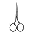 Multicolor Professional Grooming Scissors for Facial Hair Removal - color: Black