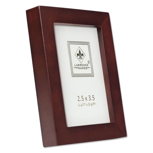 Lawrence Frames 755923 Espresso Wood Picture Frame, 2.5 by 3.5-Inch, Dark Walnut - color: Dark Walnut, size: 2.5x3.5