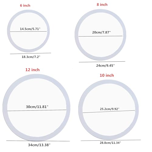 alfyng Round Photo Frame Wooden Wall Hanging Picture Frames White 12 inch - color: White, size: 12 inch