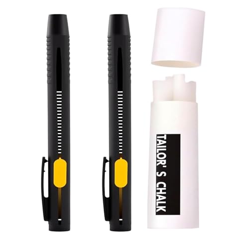 Heat Erasable Fabric Marking Pen Set, 2 Pens with 20 Refills, for Sewing, Quilting, Embroidery