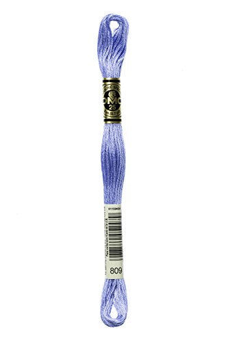 DMC 117-809 6 Strand Embroidery Cotton Floss, Delft Blue, 8.7-Yard