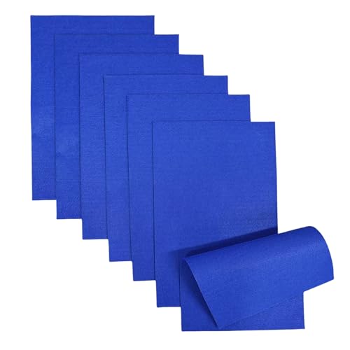 Jtnohx Soft Felt Sheets Color Felt Fabric for Sewing Dark Blue 7Pcs 8"x12" - color: Dark Blue