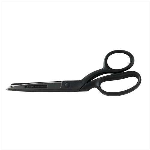 Gingher 8" Featherweight Bent Handle Fabric Scissors, Black Nylon Handles