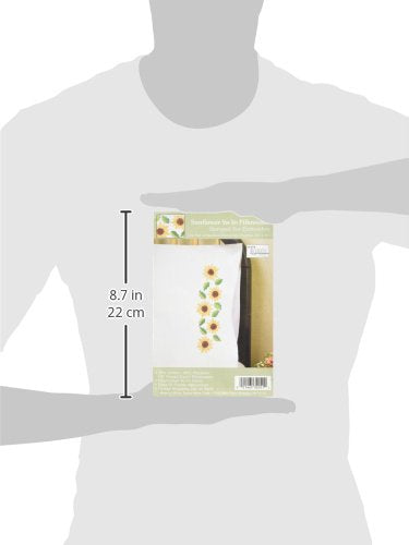 Tobin Stamped Pillowcases, Sunflower Yo, 20" x 30" Embroidery Kit