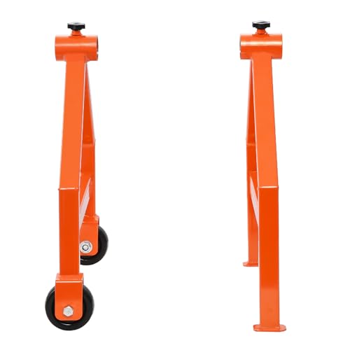 VEVOR Wire Spool Rack, 220 lbs Load Capacity, Portable Cable Caddy, Moveable Wire Rack with Wheels, Spool Holder, Up to 29.9 in Diameter, for Electrical Industrial and Retail Use, Working Efficiency - style: Wire Rack