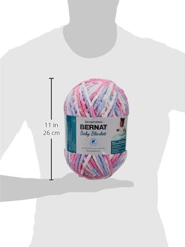 BERNAT BABY BLANKET YARN 300G 10.5 OZ, PINK BLUE OMBRE - color: Pink/Blue Ombre, size: 1 Pack