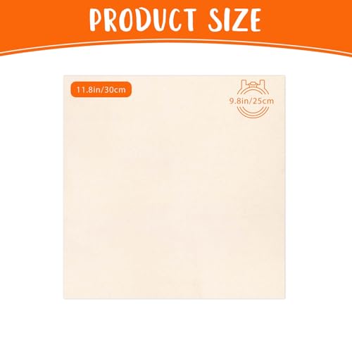 10 PCS Beige Natural Cotton Embroidery Fabric Cloth (11.8 × 11.8 Inch) - size: 11.8 × 11.8 Inch
