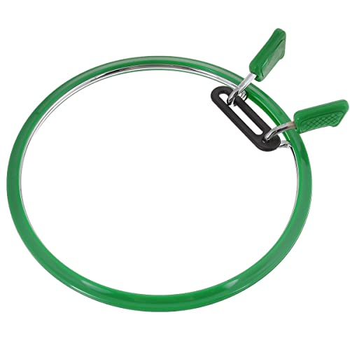 Nurge Premium Quality, Metal Spring Tension Embroidery Hoops, Cross Stich Hoop, Darning Hoops, Embroidery Tension Shed (Green, Large) - color: Green, size: Large