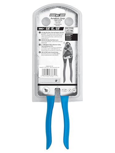 Channellock Wire Cutter 910 - Compound Joint Cable Cutting Tool - 9 In