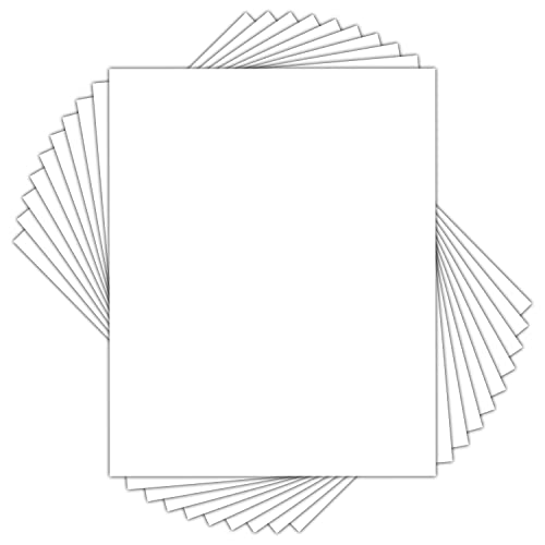 Golden State Art 16x20 White Uncut Picture Mats Matboards, Pack of 10 - size: 16x20